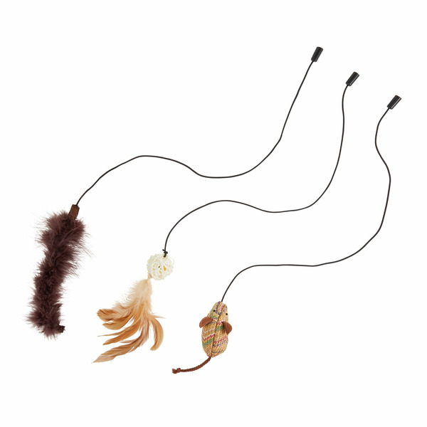 Whisker City Natural Teaser Attachment Cat Toy