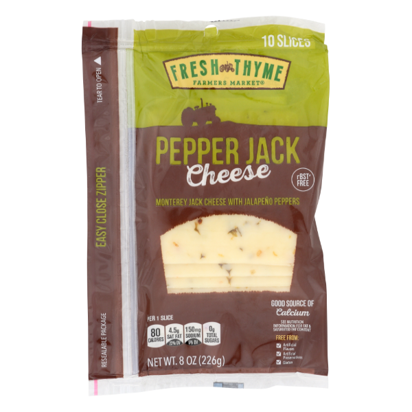 Fresh Thyme Market Pepper Jack Cheese
