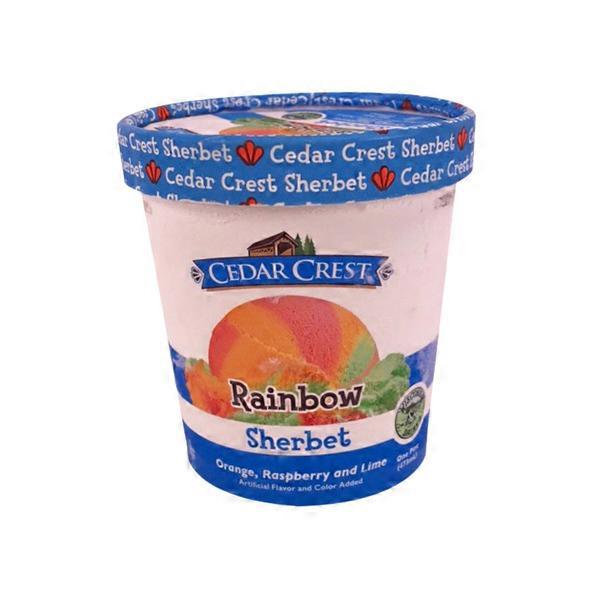 Cedar Crest Rainbow Orange Raspberry And Lime Sherbet Same-Day