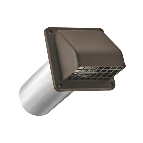 Lambro 4-in Dia Plastic Preferred with guard Dryer Vent Hood