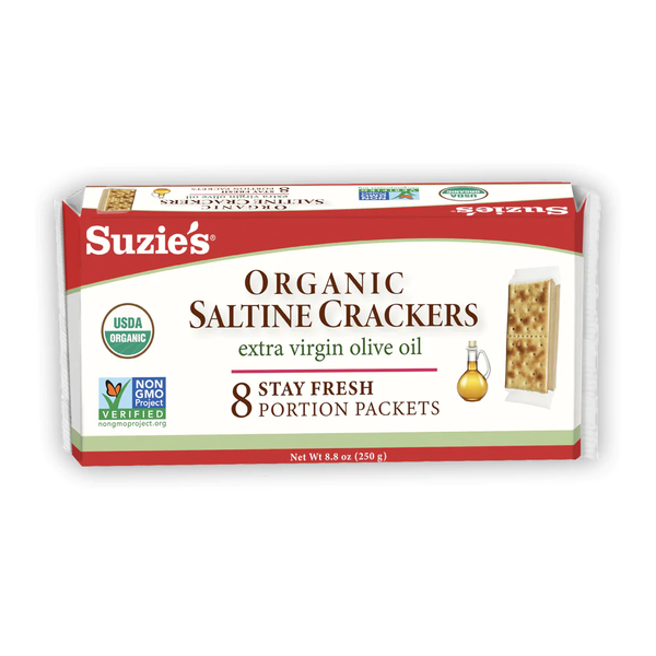 Suzie's Organic Saltine Crackers with Olive Oil Same-Day Delivery