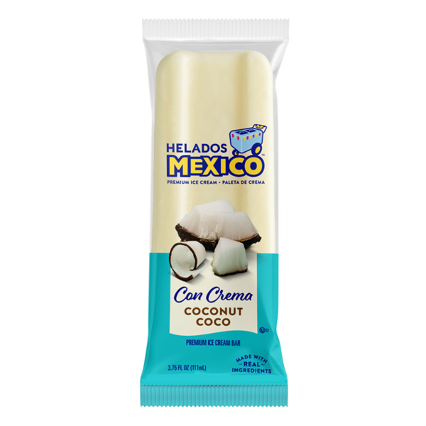 Helados Mexico Coconut Ice Cream Bar Paleta