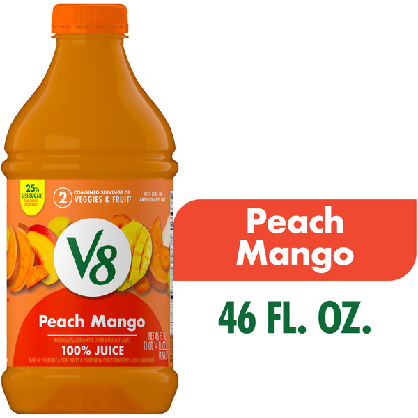 V8 Peach Mango 100% Fruit and Vegetable Juice Same-Day Pickup