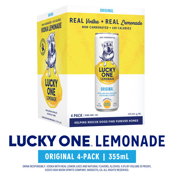 Lucky One Vodka Lemonade 4 Pack Same-Day Delivery or Pickup | Save