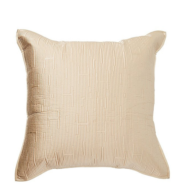 Luxury Hotel Paseo Collection Embroidered Textured Patterned Euro Sham