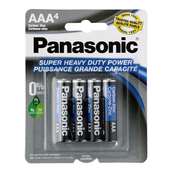 Panasonic Heavy Duty AAA Batteries Same-Day Delivery
