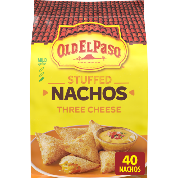Old El Paso Three Cheese Stuffed Nachos Frozen Snacks Same-Day