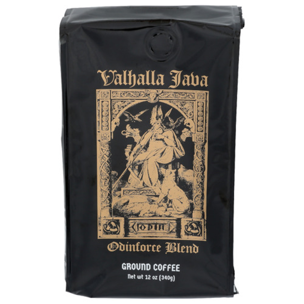 Death Wish Coffee Organic Valhalla Odinforce Blend Ground Coffee