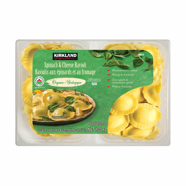 Kirkland Signature Organic Spinach & Cheese Ravioli