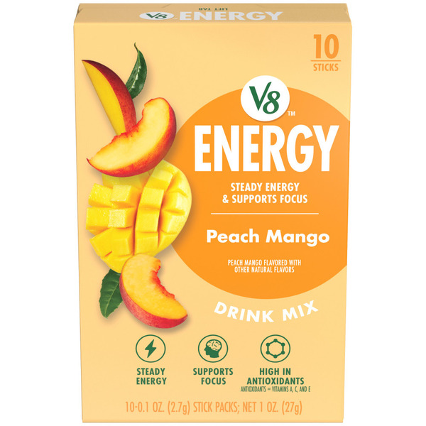 V8 Energy Peach Mango Powder Same-Day Delivery or Pickup