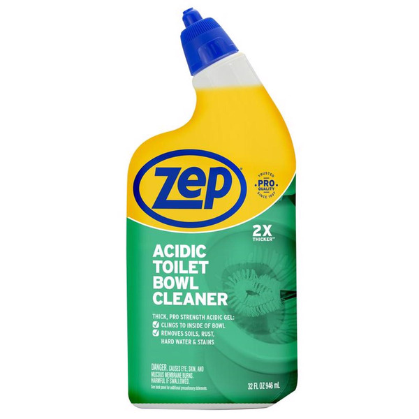 Zep Acidic Toilet Bowl Cleaner, 2x Thicker