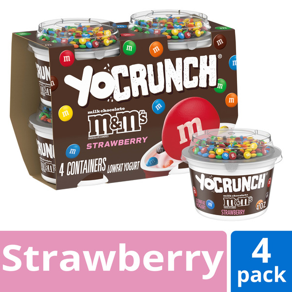 YoCrunch Strawberry Lowfat Yogurt with M&M's