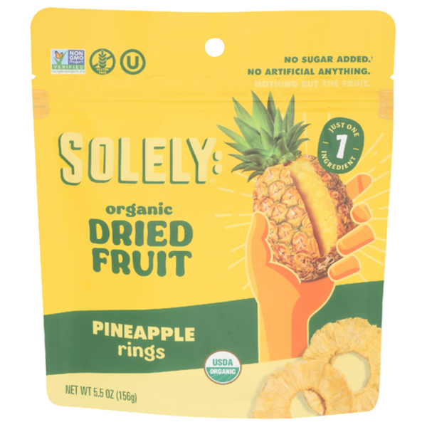 Solely Organic Dried Pineapple Rings