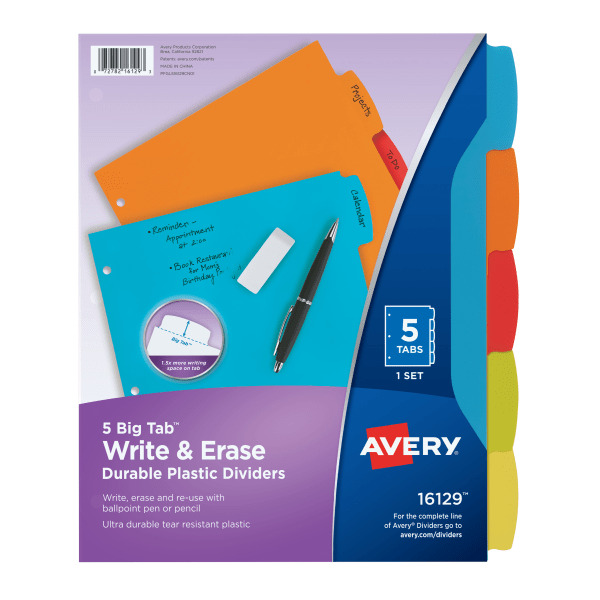 Avery Assorted Big Tab Dividers