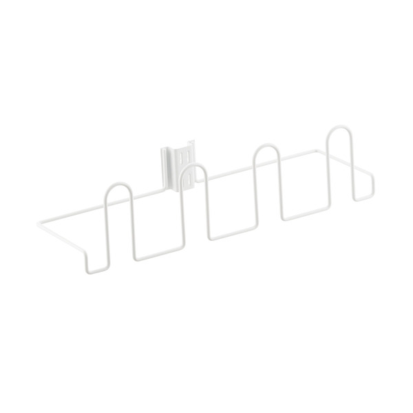 Elfa 17-1/8" x 5-1/8" x 4-1/2" White Utility Shoe Rack