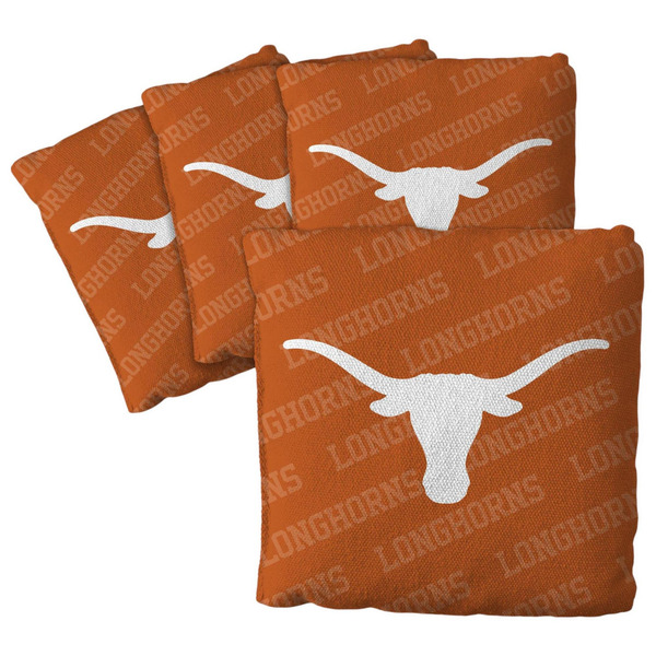 You TheFan Texas Longhorns Cornhole Bean Bag Set, 4 Pack - Orange