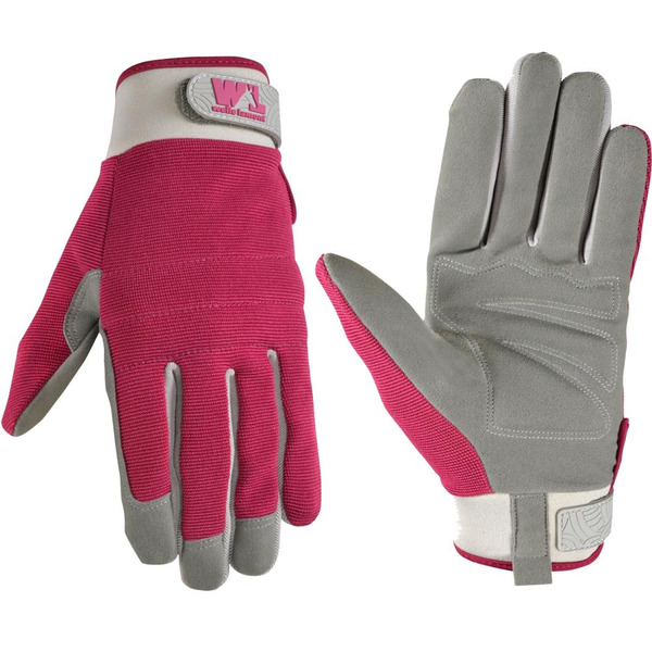 Wells Lamont Pink Polyester Gardening Gloves 1 -Pairs