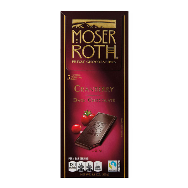 Moser Roth Dark Chocolate Cranberry Bar