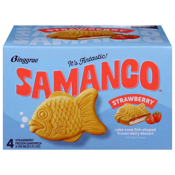 Binggrae Strawberry Frozen Sandwich Same-Day Delivery | HMart