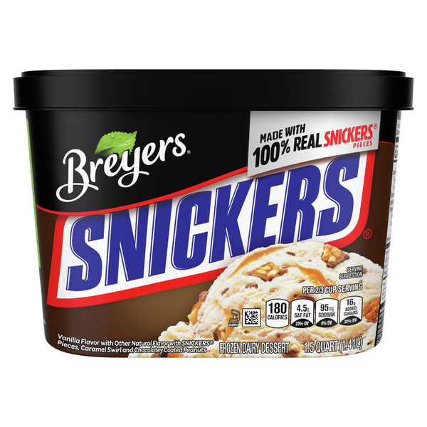 Breyers Snickers Frozen Dairy Dessert
