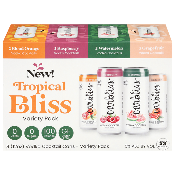 サントリー ハワイアンオープン 限定ボトル カジキ 750ml 43.4 % Carbliss Tropical Bliss Vodka Cocktail Variety Pack Same-Day