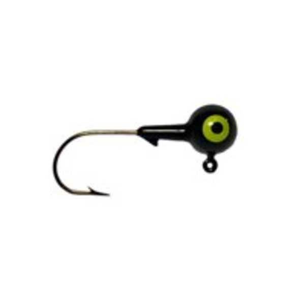 Big Bite Baits 2-Eye 1-Color Round Jigheads