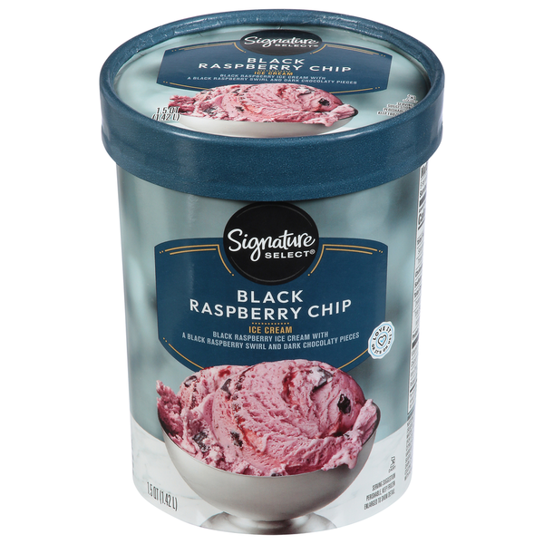 Signature SELECT Ice Cream, Black Raspberry Chip