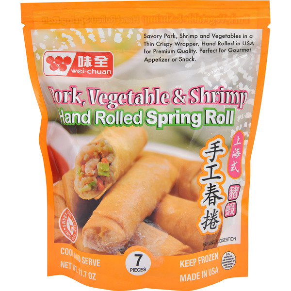 Wei-Chuan Pork, Vegetable & Shrimp Spring Rolls