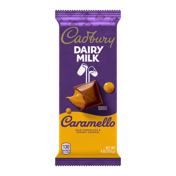 CADBURY DAIRY MILK CARAMELLO Milk Chocolate Caramel Candy Bar, 4 oz