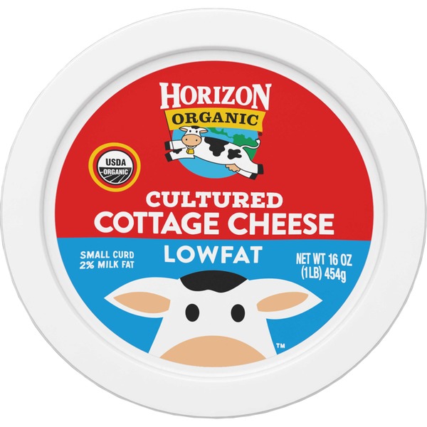 Horizon Organic Lowfat Small Curd Cultured Cottage Cheese 16 Oz