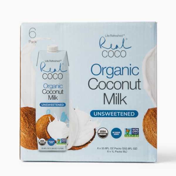 Costco Real Coco Organic Coconut Milk, 1 L, 6 count Same-Day