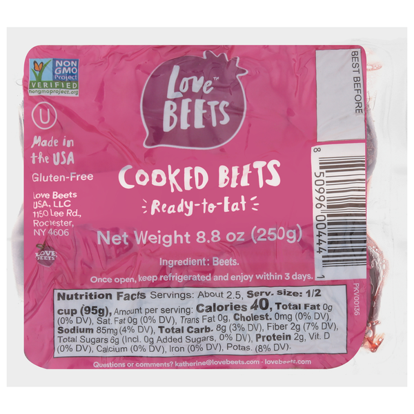 Love Beets Beets, Cooked, Ready-to-Eat