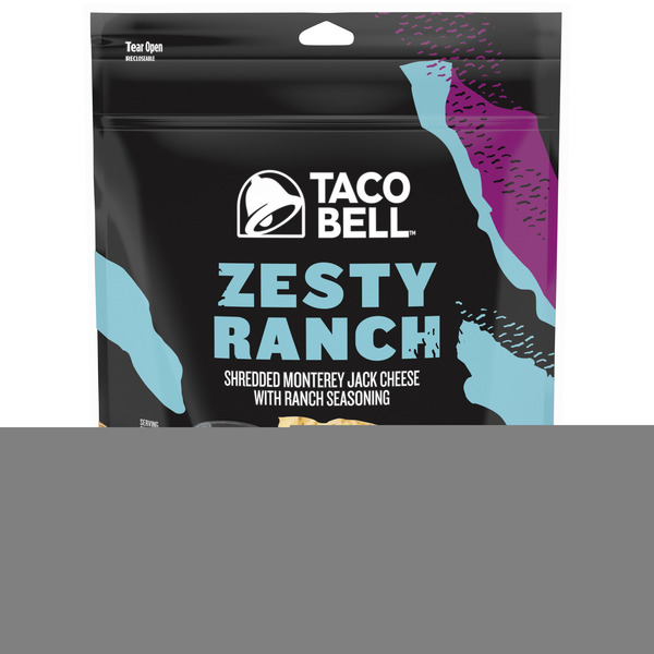 Taco Bell Zesty Ranch Monterey Jack Shredded Cheese with Ranch Seasoning
