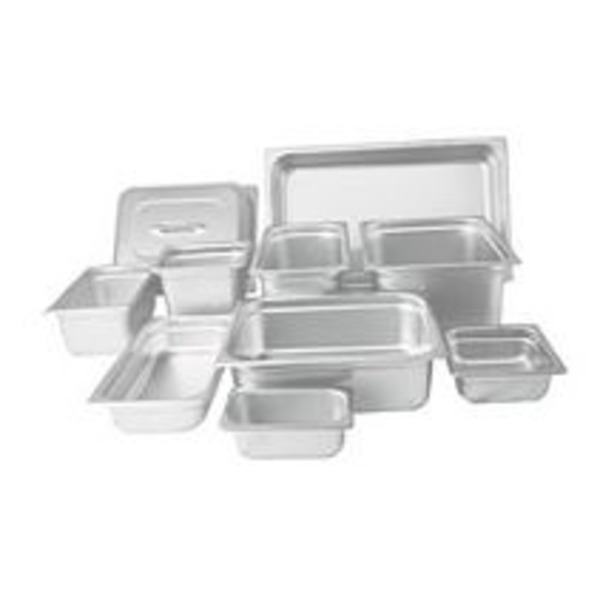 Winco - Anti-Jam Steam Pan, 25 Gauge Stainless Steel, 10.5" x 6.44" x 4" - 1 Ct.