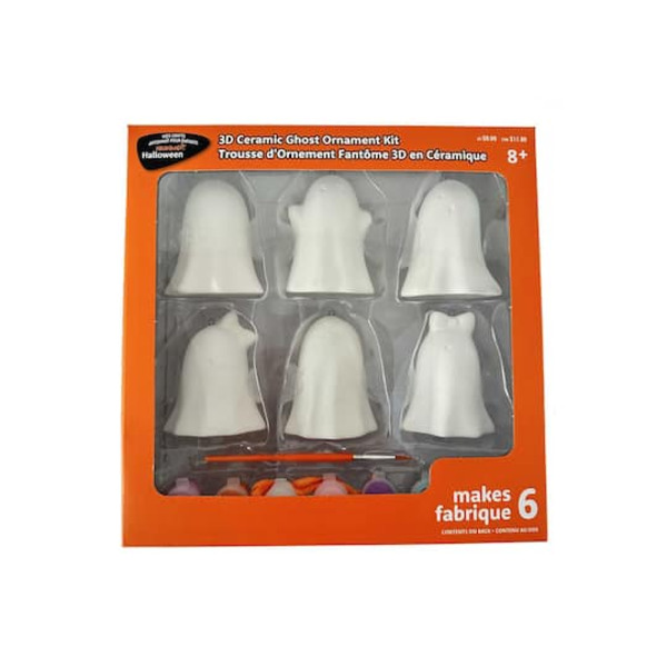 Creatology Color Your Own Ceramic Ghost Ornaments Kit