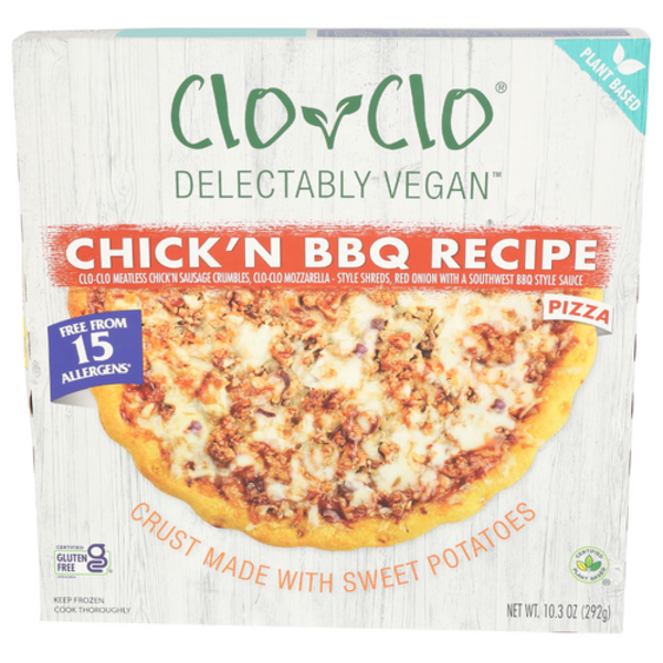 Clo Clo Vegan Foods Chick'n Bbq Recipe Pizza Same-Day Delivery or