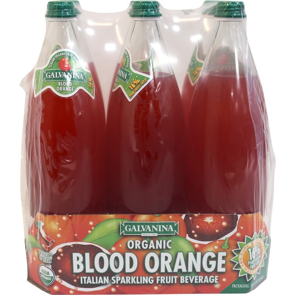 Galvanina Italian Soda Blood Orange Sparking Fruit Juice (1 L) from Costco Instacart