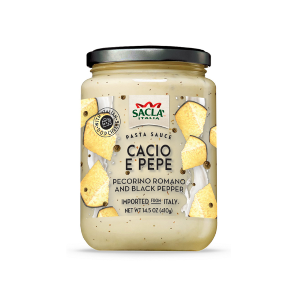 Saclà Italia Cacio E Pepe Pecorino Romano And Black Pepper Pasta Sauce