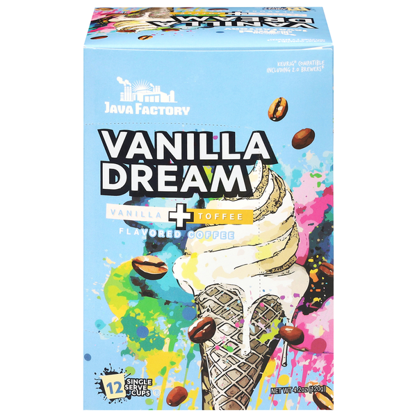 Java Factory Single Serve Cups Vanilla Dream Coffee Same-Day