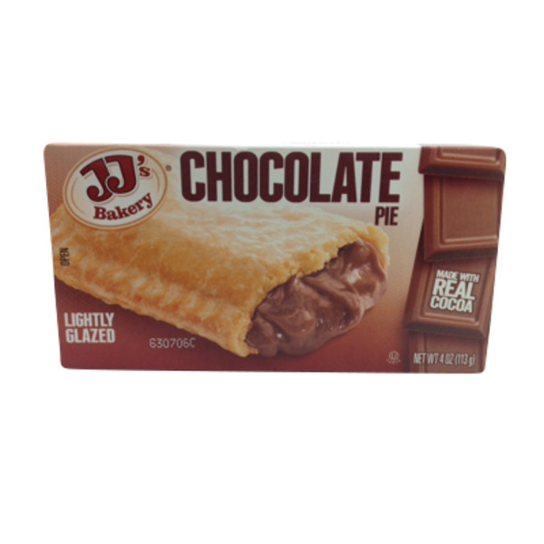 JJ's Bakery Pie, Chocolate, Lightly Glazed