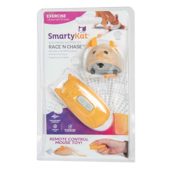 Smarty Kat Race 'N' Chase Remote Control Mouse Electronic Cat Toy