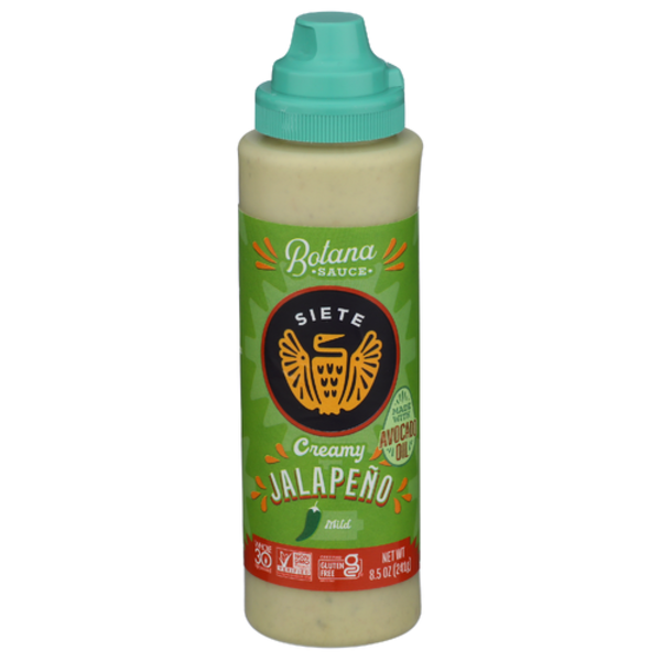 Siete Creamy Jalapeno Botana Sauce Made With Avocado Oil