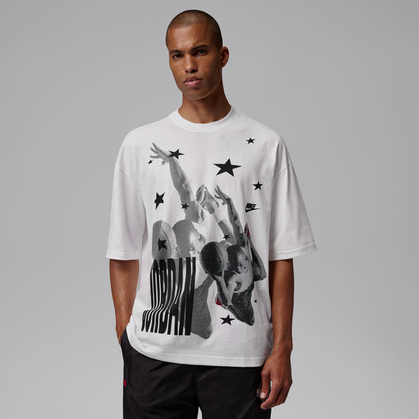 Jordan Men's 96 AJ4 Oversized Graphic T-Shirt, XL - White