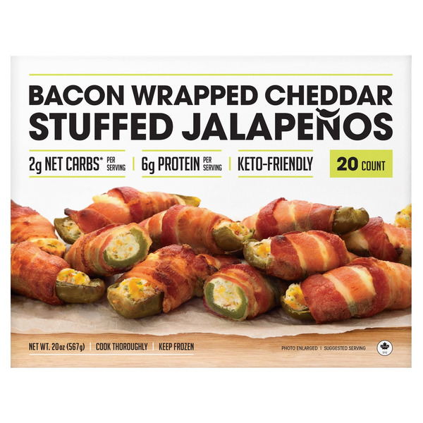 Costco Partini Bacon Wrapped Cheddar Stuffed Jalapeno Poppers SameDay Delivery or Pickup