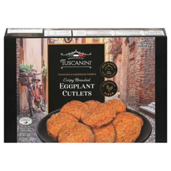 Tuscanini Eggplant Cutlets, Crispy Breaded