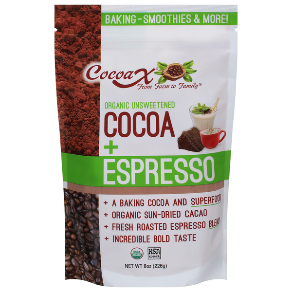 CocoaX Cocoa + Espresso, Organic, Unsweetened Same-Day Delivery or