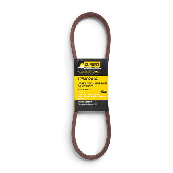 Sunbelt 5/8-in x 35.82-in Upper transmission drive belt Belt, for Riding Lawn Mowers Replaces OEM Part Number 7540241, 75404057, 75405040, 95404057