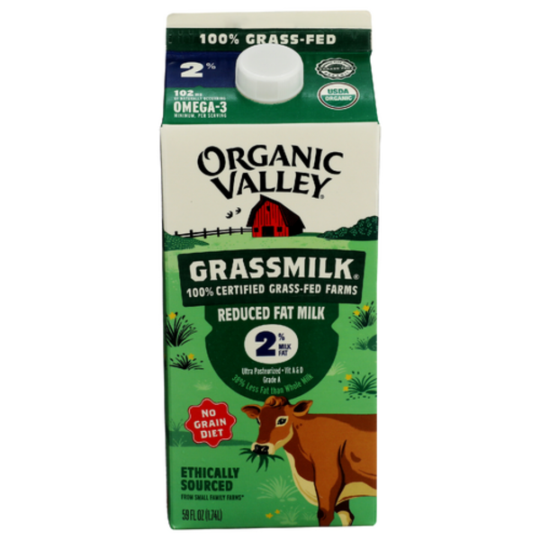 Organic Valley Organic Ultra Pasteurized 2% Grass Milk Same-Day