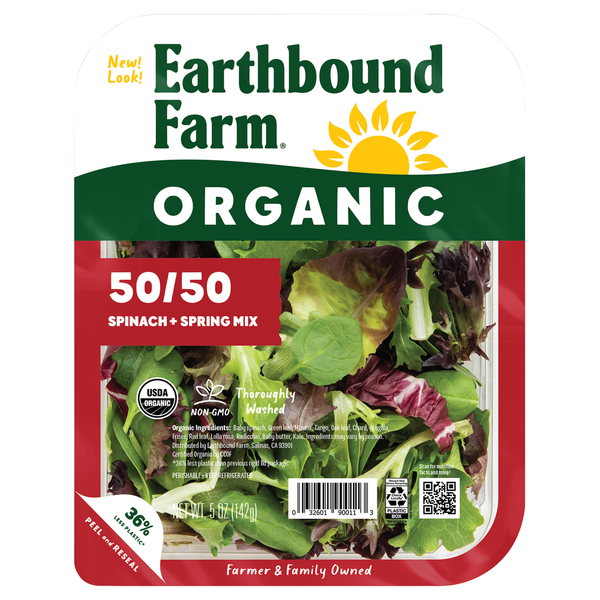 Earthbound Farm Organic Baby Spinach Spring Mix Salad