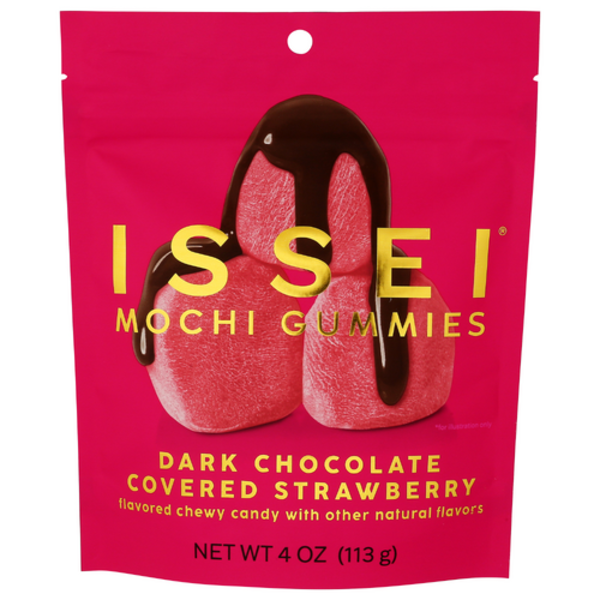Issei Dark Chocolate Covered Strawberry Mochi Gummies Same-Day